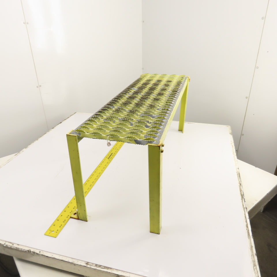 36" x 12" 1 Step Custom Industrial Machine Ladder Platform Top 15-1/2" High