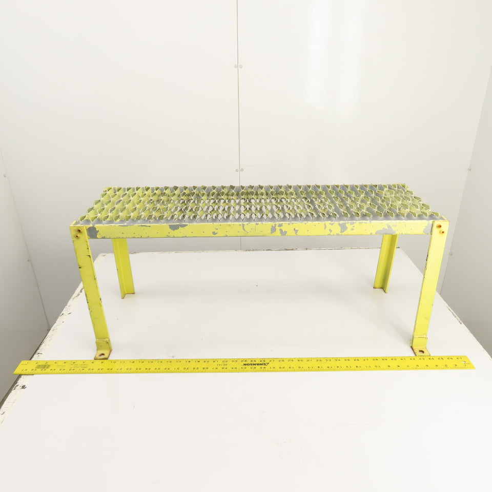 36" x 12" 1 Step Custom Industrial Machine Ladder Platform Top 15-1/2" High