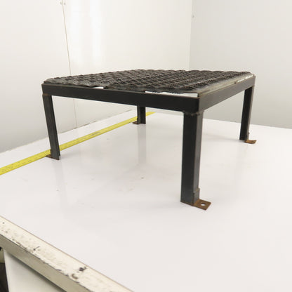 24" x 24" 1 Step Custom Industrial Machine Ladder Platform Top 12-1/4" High