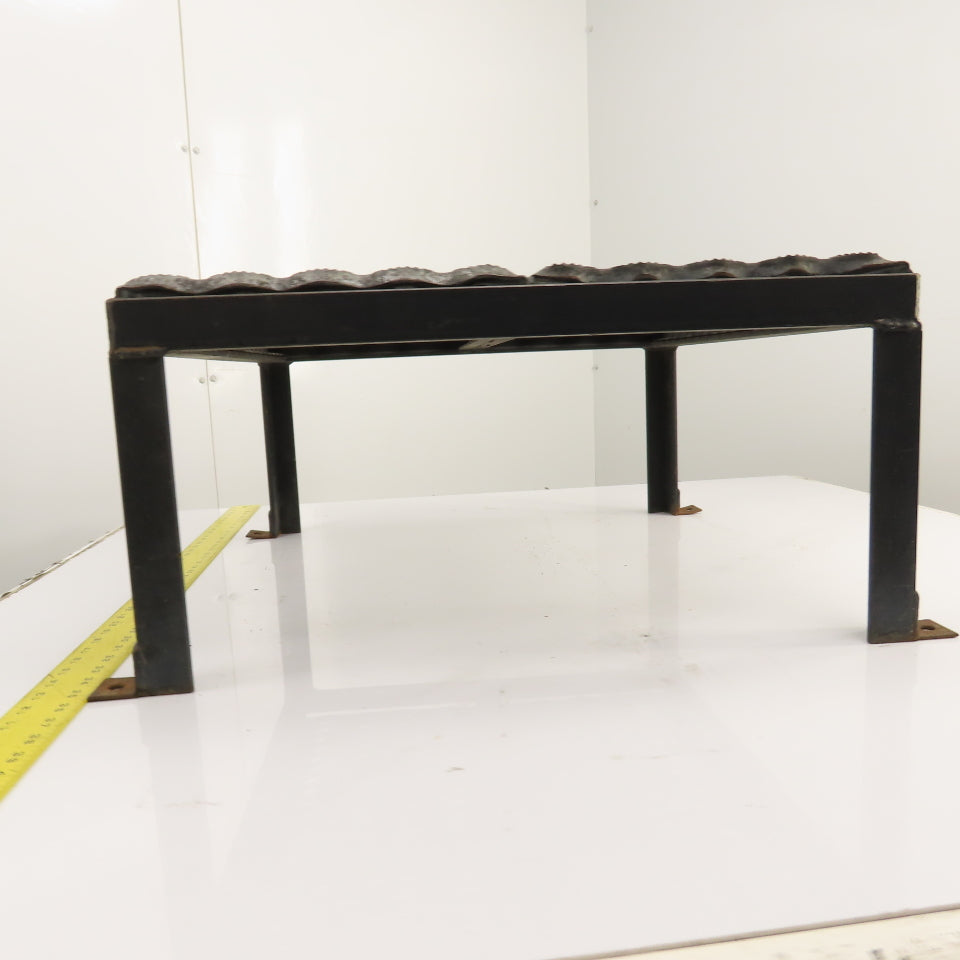 24" x 24" 1 Step Custom Industrial Machine Ladder Platform Top 12-1/4" High