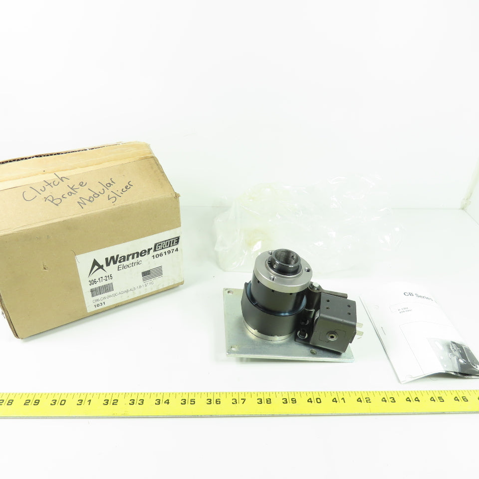 Warner 306-17-215 Electric Actuated Clutch/Brake Assembly 24VDC