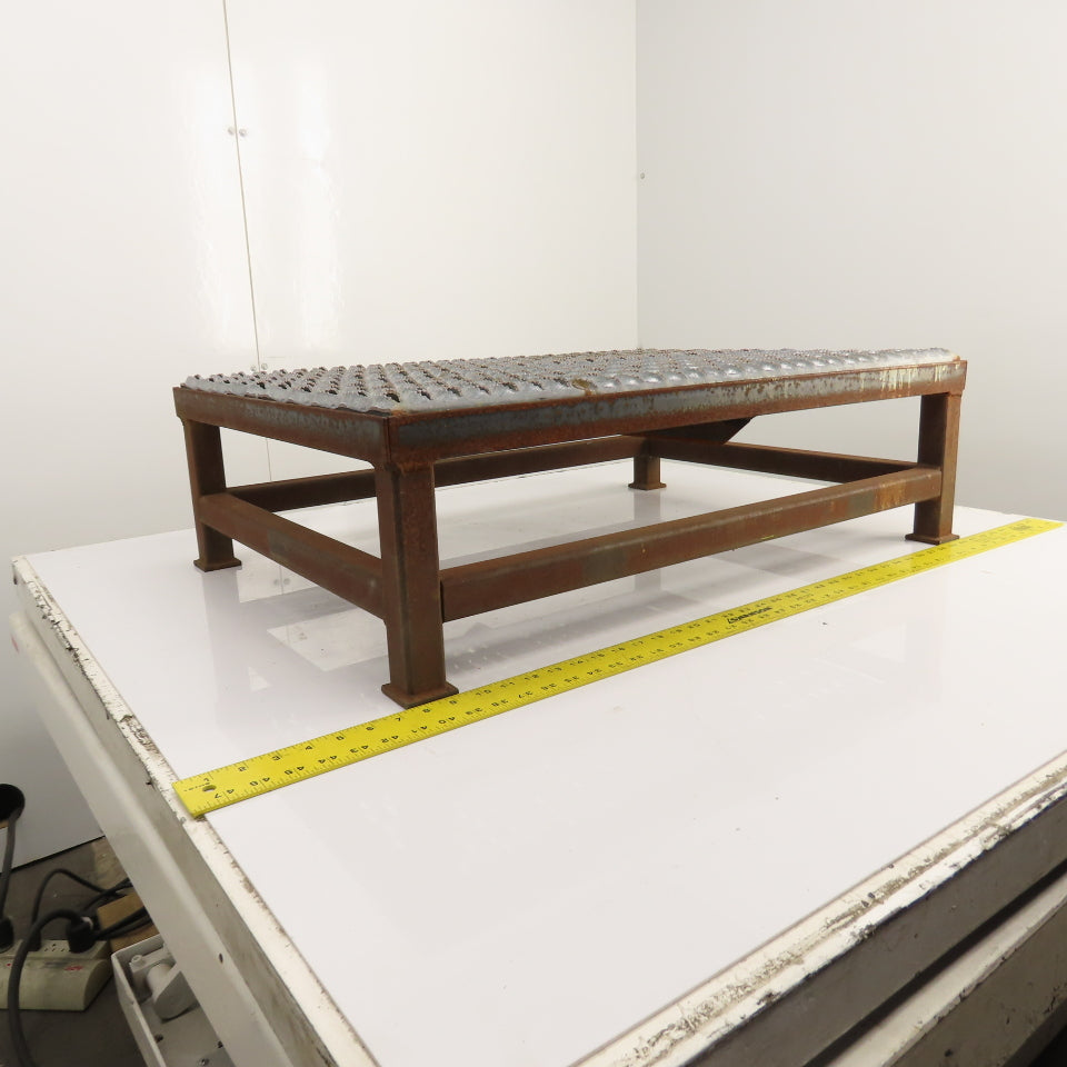 24" x 32" 1 Step Custom Industrial Machine Ladder Platform Top 10" High