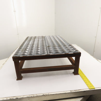24" x 32" 1 Step Custom Industrial Machine Ladder Platform Top 10" High