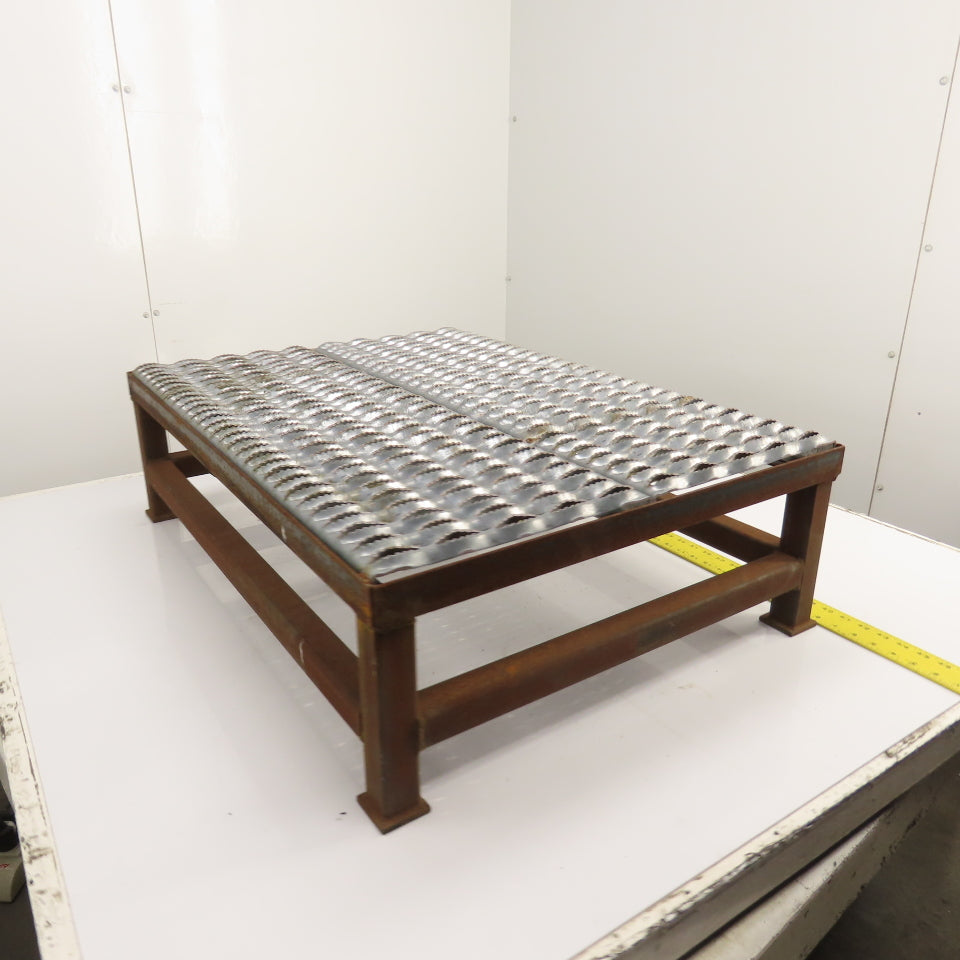24" x 32" 1 Step Custom Industrial Machine Ladder Platform Top 10" High
