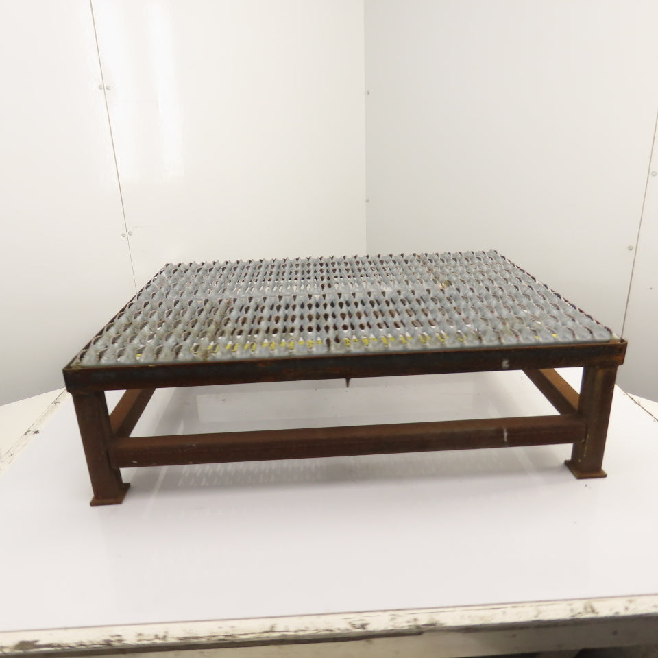 24" x 32" 1 Step Custom Industrial Machine Ladder Platform Top 10" High