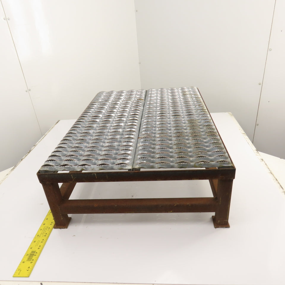 24" x 32" 1 Step Custom Industrial Machine Ladder Platform Top 10" High