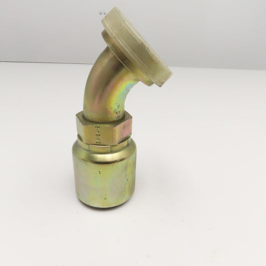 Parker 11771-32-24 1-1/2" ID Hose x 2" SAE Flange 45° Elbow Hydraulic Fitting