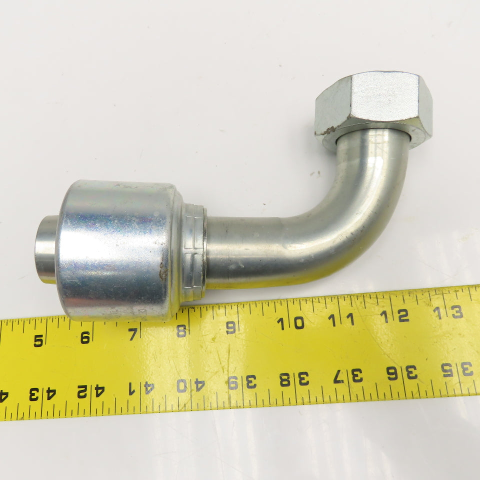 Gates G25655-2035 1-1/2" ID Hose x M45x2.0 Metric DIN 24° Cone Elbow 90°
