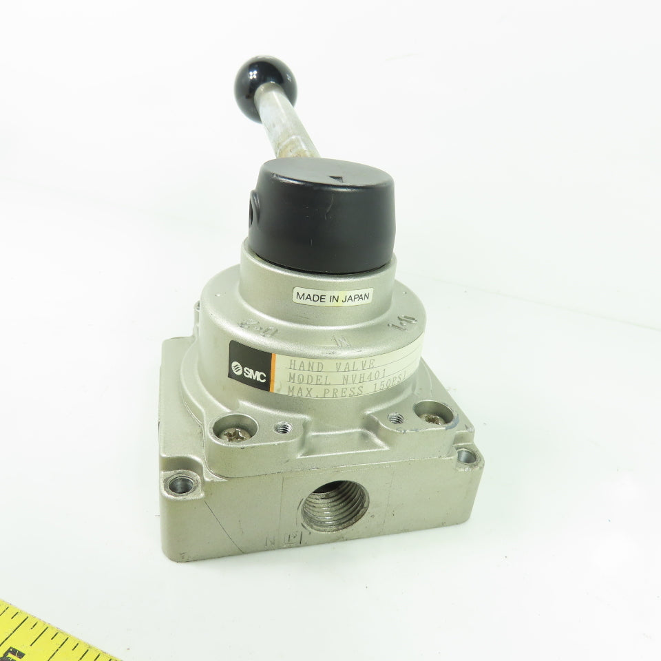 SMC NVH401 Manual Pneumatic Hand Valve 150PSI 1/2" NPT