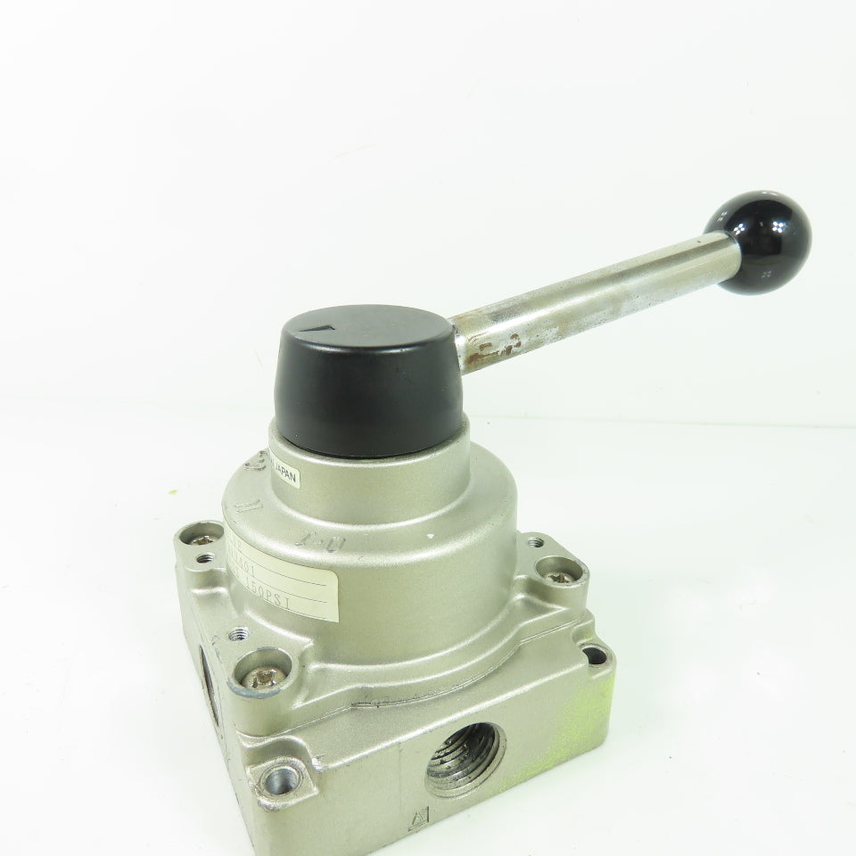 SMC NVH401 Manual Pneumatic Hand Valve 150PSI 1/2" NPT
