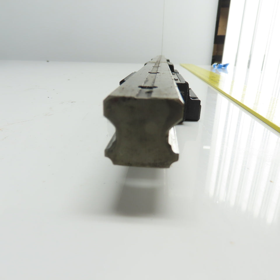 22mm Profile Linear Guide Rail 710mm OAL W/ 3 Bearings
