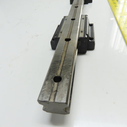 22mm Profile Linear Guide Rail 710mm OAL W/ 3 Bearings