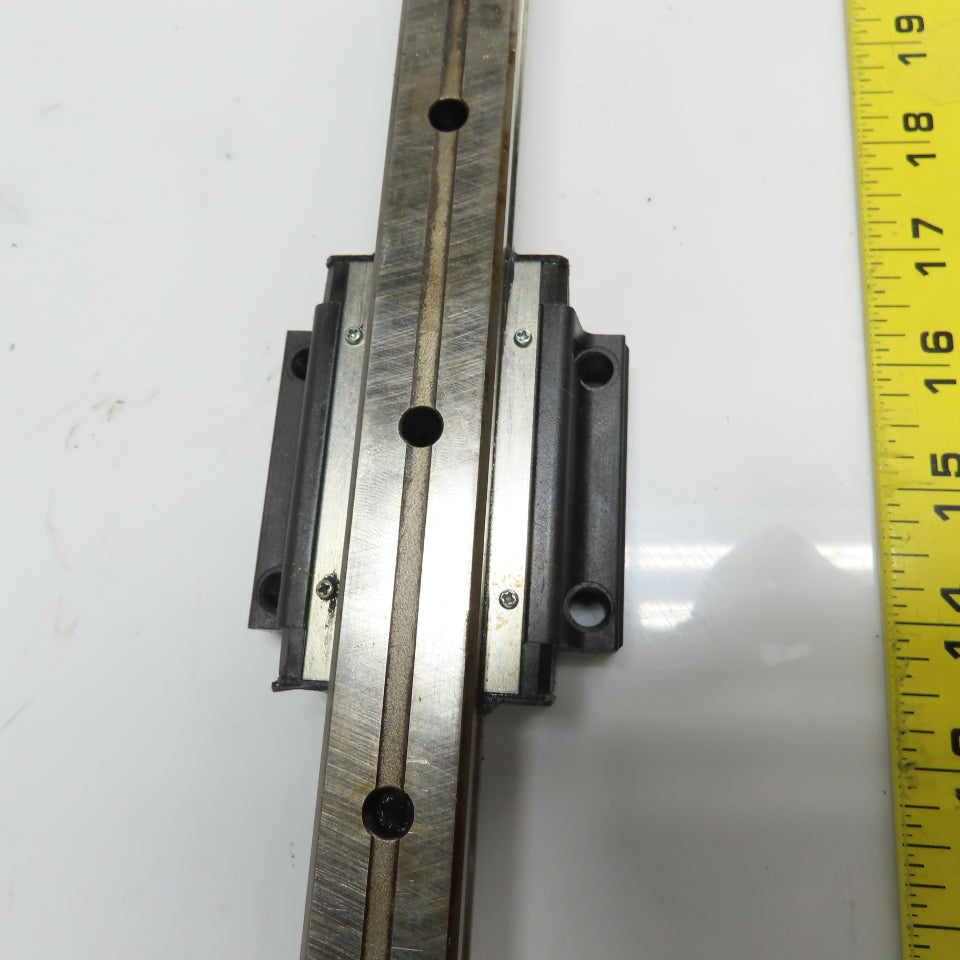 22mm Profile Linear Guide Rail 710mm OAL W/ 3 Bearings