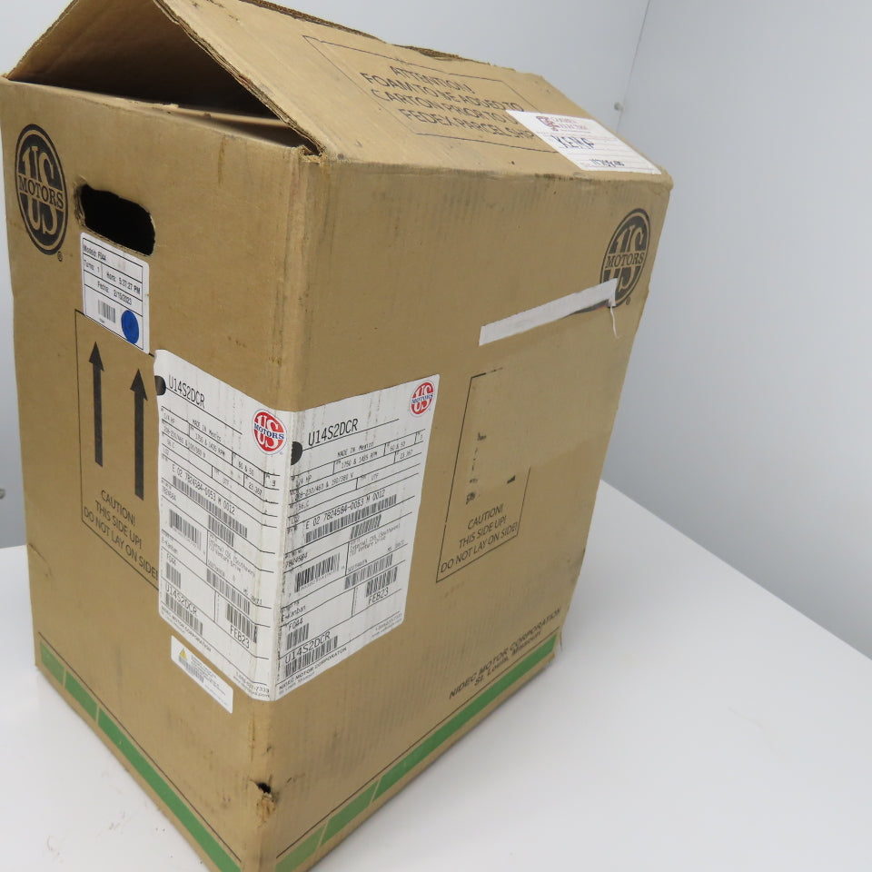 US Motors U1482DCR 0.25HP AC Electric Motor 3Ph 230/480V 1750PM NEW