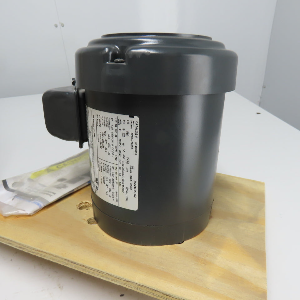 US Motors U1482DCR 0.25HP AC Electric Motor 3Ph 230/480V 1750PM NEW