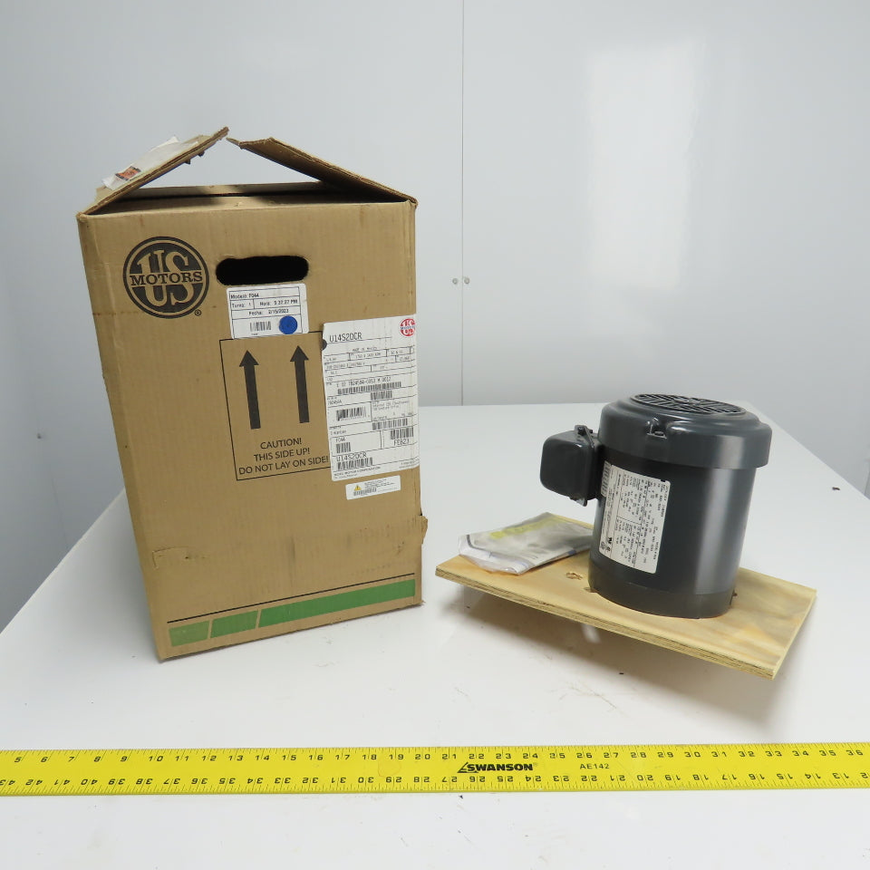 US Motors U1482DCR 0.25HP AC Electric Motor 3Ph 230/480V 1750PM NEW