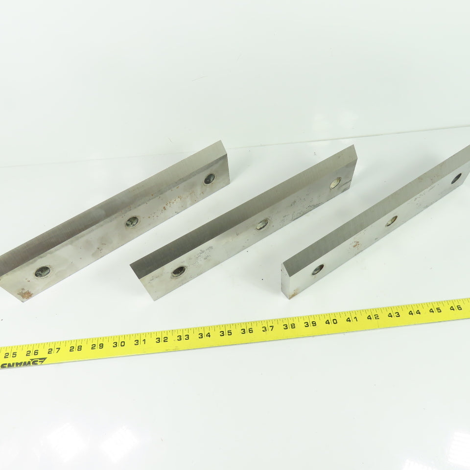 13" x 3-1/4" Double Sided Granulator Cutting Knife Blade Lot Of 3
