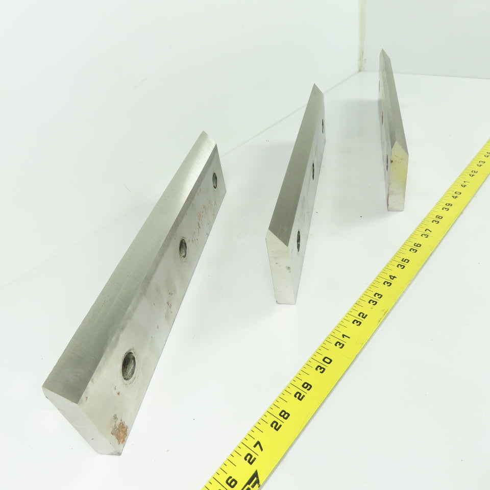 13" x 3-1/4" Double Sided Granulator Cutting Knife Blade Lot Of 3