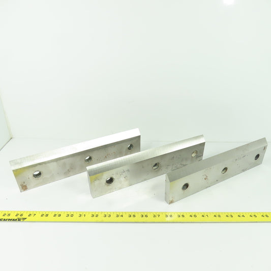 13" x 3-1/4" Double Sided Granulator Cutting Knife Blade Lot Of 3