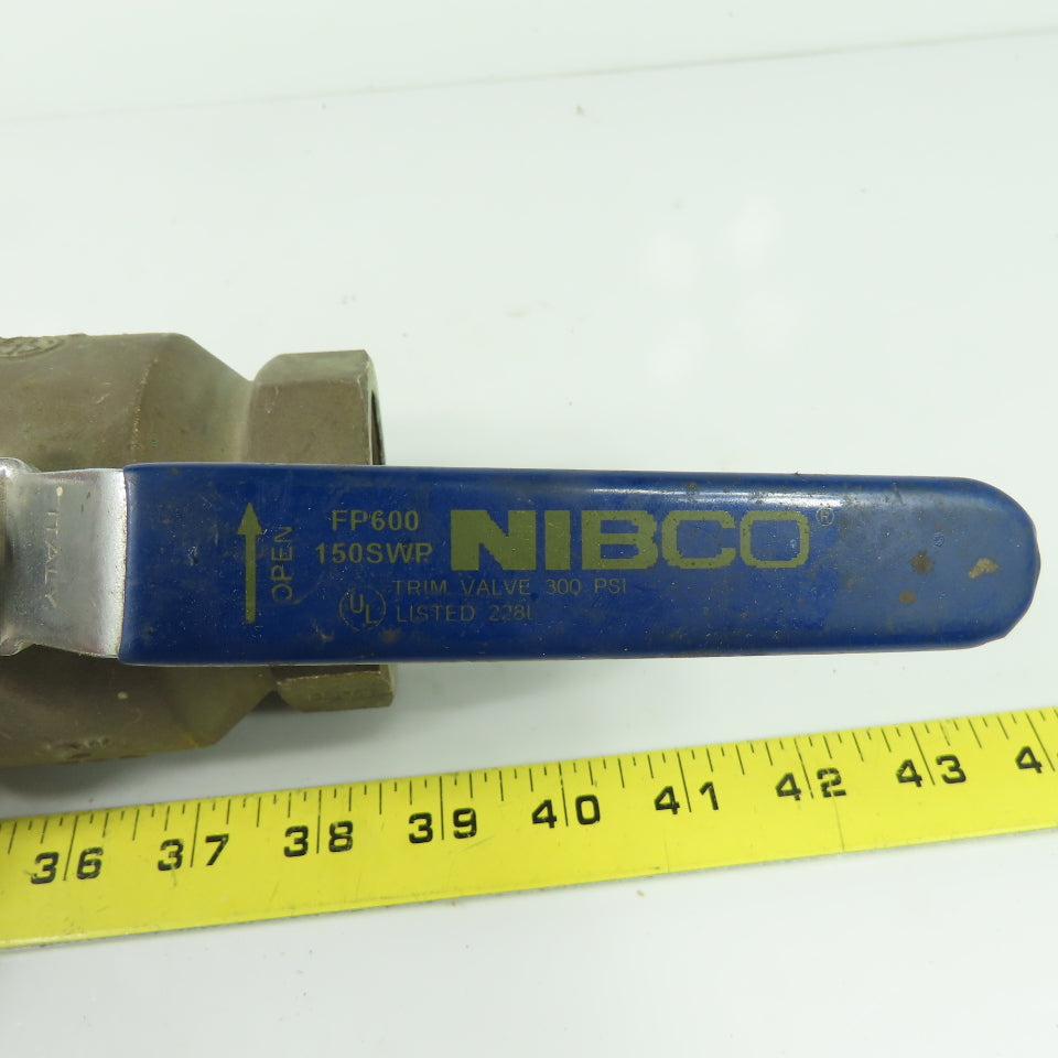 Nibco FP600 2" Brass Ball Valve 600 CWP 150SWP