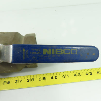 Nibco FP600 2" Brass Ball Valve 600 CWP 150SWP