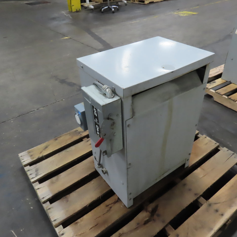 Challenger 452-415-MOD.5 45kVA 3PH Transformer Pri 480V Sec 208Y/120V Switch 30A