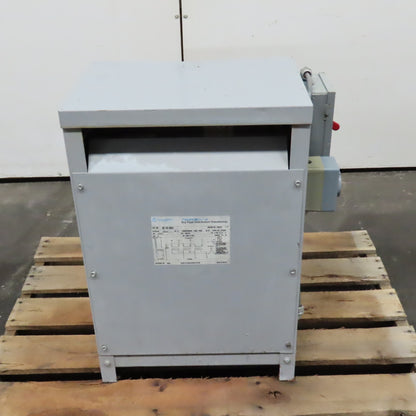 Challenger 452-415-MOD.5 45kVA 3PH Transformer Pri 480V Sec 208Y/120V Switch 30A
