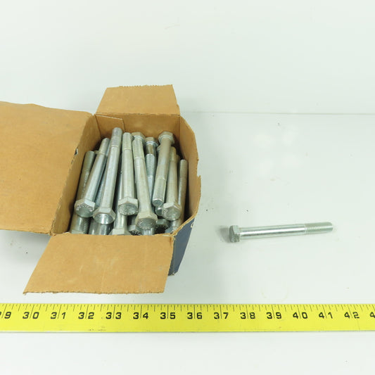 Rockford 1/2"-13x4-1/2" UNC Zinc Chromate Grade 5 Hex Head Cap Screws Lot Of 25