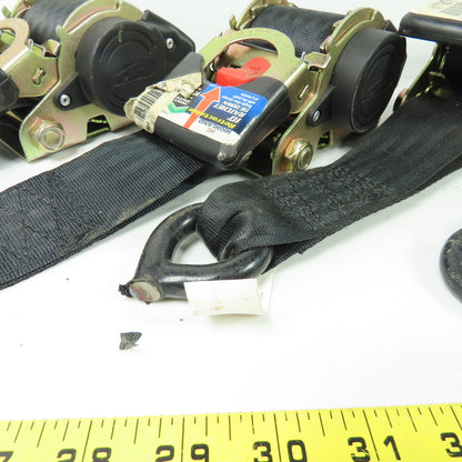 Highland 10' x 2" Retractable Ratchet Tie Down Strap 1100LB (No Hooks) Lot Of 6