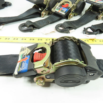 Highland 10' x 2" Retractable Ratchet Tie Down Strap 1100LB (No Hooks) Lot Of 6