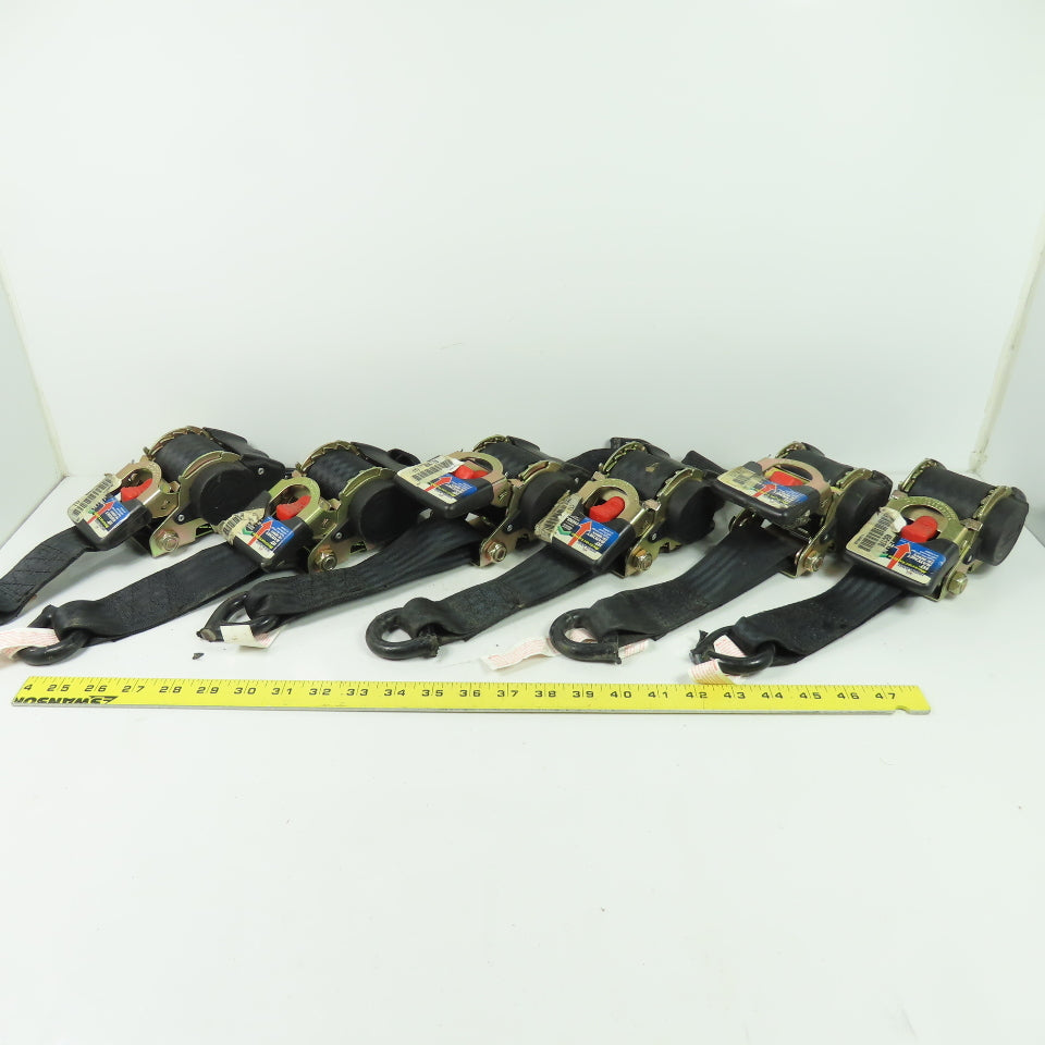 Highland 10' x 2" Retractable Ratchet Tie Down Strap 1100LB (No Hooks) Lot Of 6