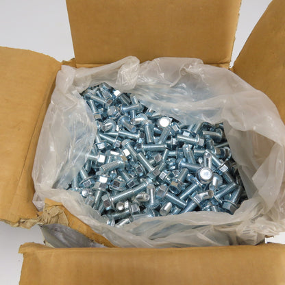 3/8"-16x1" Grade 5 Zinc Hex Head Flange Bolt Cap Screw Lot Of 900+