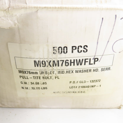 M9x76mm Hex Head Washer Pull Tite Bolt Screw Lot Of 450+