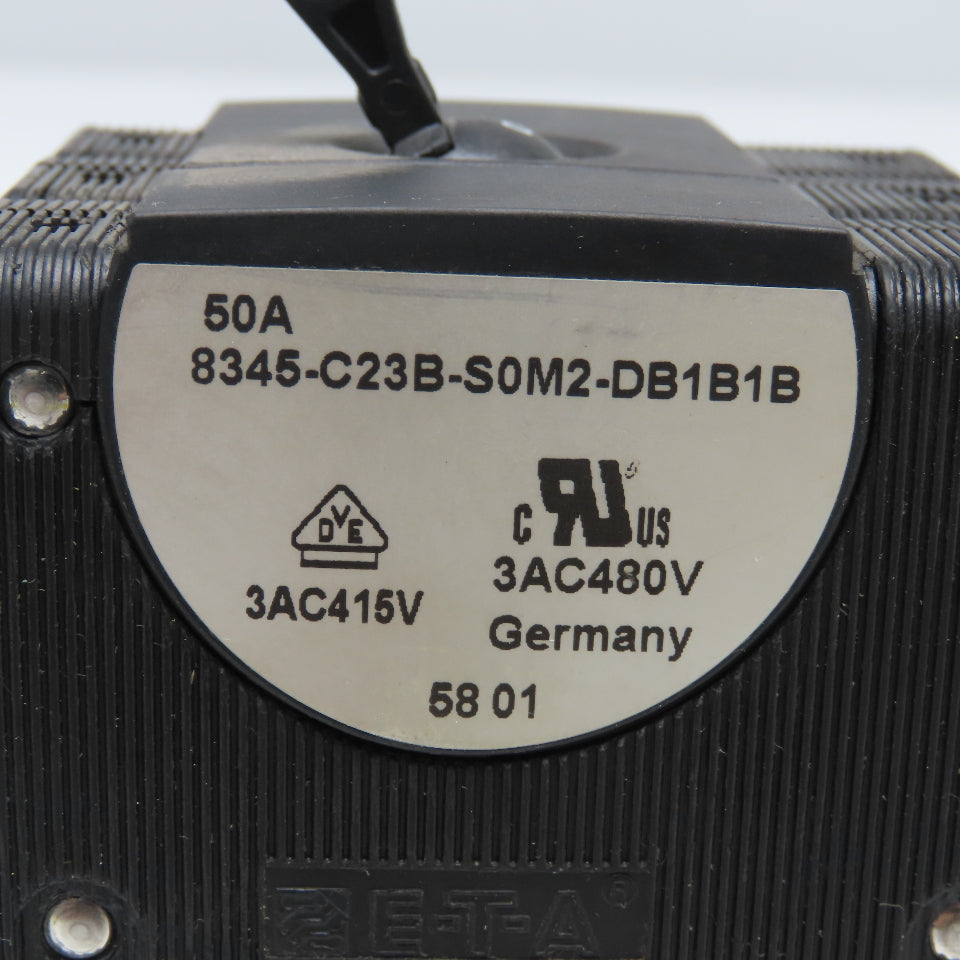 ETA 8345-C23B-S0M2-DB1B1B 50A 3 Pole 3Ph 480V Circuit Breaker