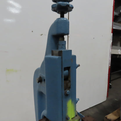 Famco No. 10 Kick Foot Press W/ Die Shoe 3" Throat 2" Stroke 1/2 Ton