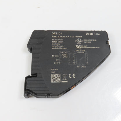 IFM DF2101 IO-Link Power Supply Module For Electronic Circuit Breaker 24VDC