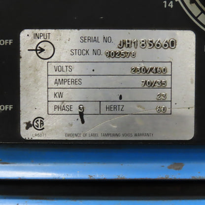 Miller Deltaweld 450A Contant Voltage DC Arc Welder Power Source 230/460V W/Cart
