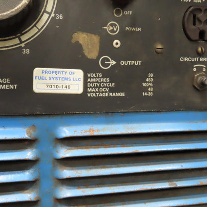 Miller Deltaweld 450A Contant Voltage DC Arc Welder Power Source 230/460V W/Cart
