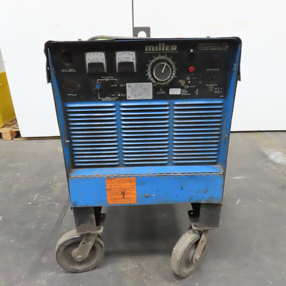Miller Deltaweld 450A Contant Voltage DC Arc Welder Power Source 230/460V W/Cart