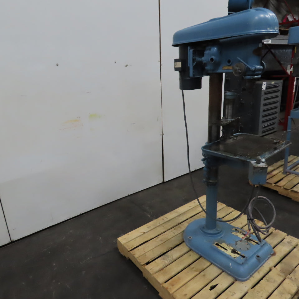 Delta 17" 1HP Vertical Floor Model Drill Press 230/460V 3PH W/ Reverse Tested