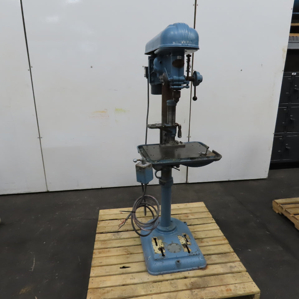 Delta 17" 1HP Vertical Floor Model Drill Press 230/460V 3PH W/ Reverse Tested