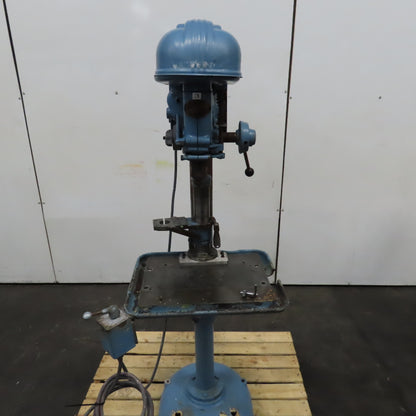 Delta 17" 1HP Vertical Floor Model Drill Press 230/460V 3PH W/ Reverse Tested