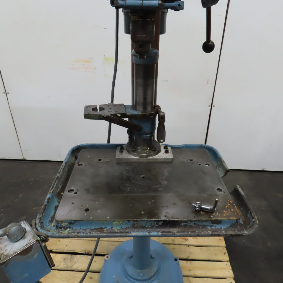 Delta 17" 1HP Vertical Floor Model Drill Press 230/460V 3PH W/ Reverse Tested