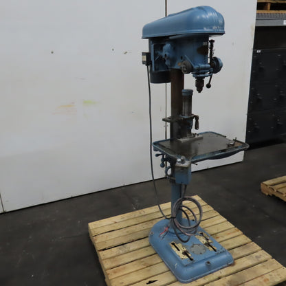 Delta 17" 1HP Vertical Floor Model Drill Press 230/460V 3PH W/ Reverse Tested