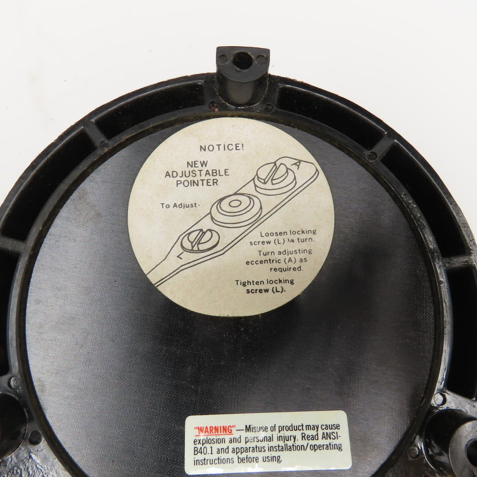 Ametek 38778 0-14 Bar 1/2" NPT Bottom Ported Pressure Gauge 5"