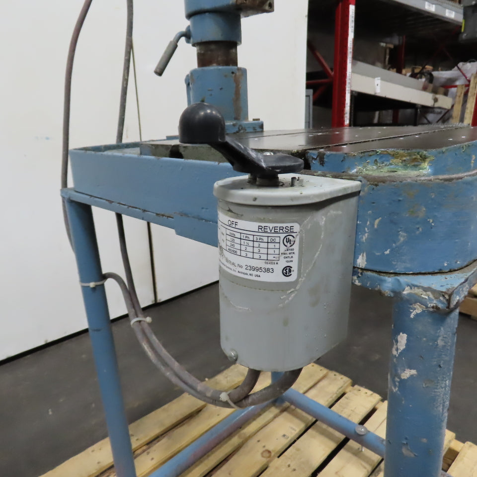 Clausing 1791 15" 1HP Vertical Floor Model Drill Press 230/460V 3PH W/ Reverse