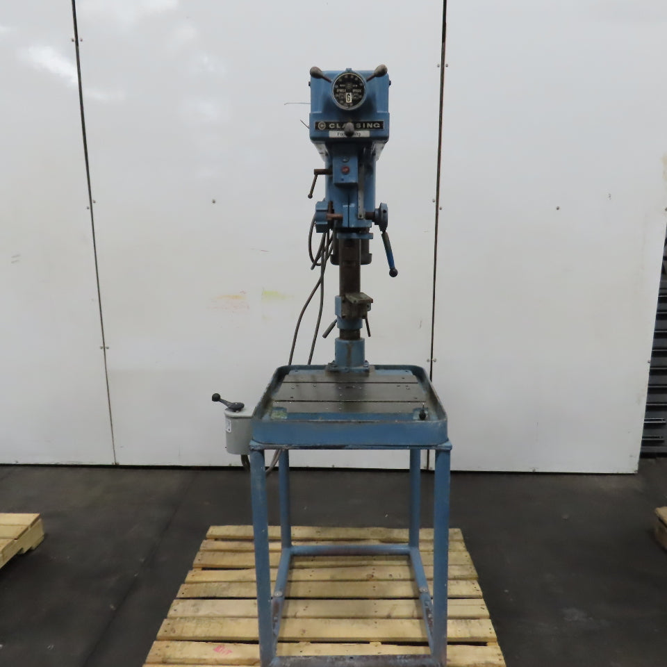 Clausing 1791 15" 1HP Vertical Floor Model Drill Press 230/460V 3PH W/ Reverse