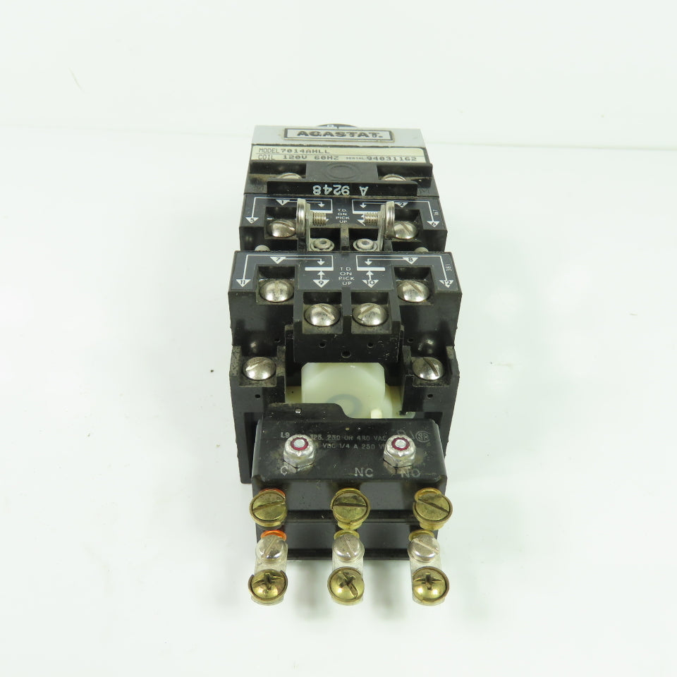 Agastat 7014AHLL Time Delay Relay 120V 60Hz 3-30Min