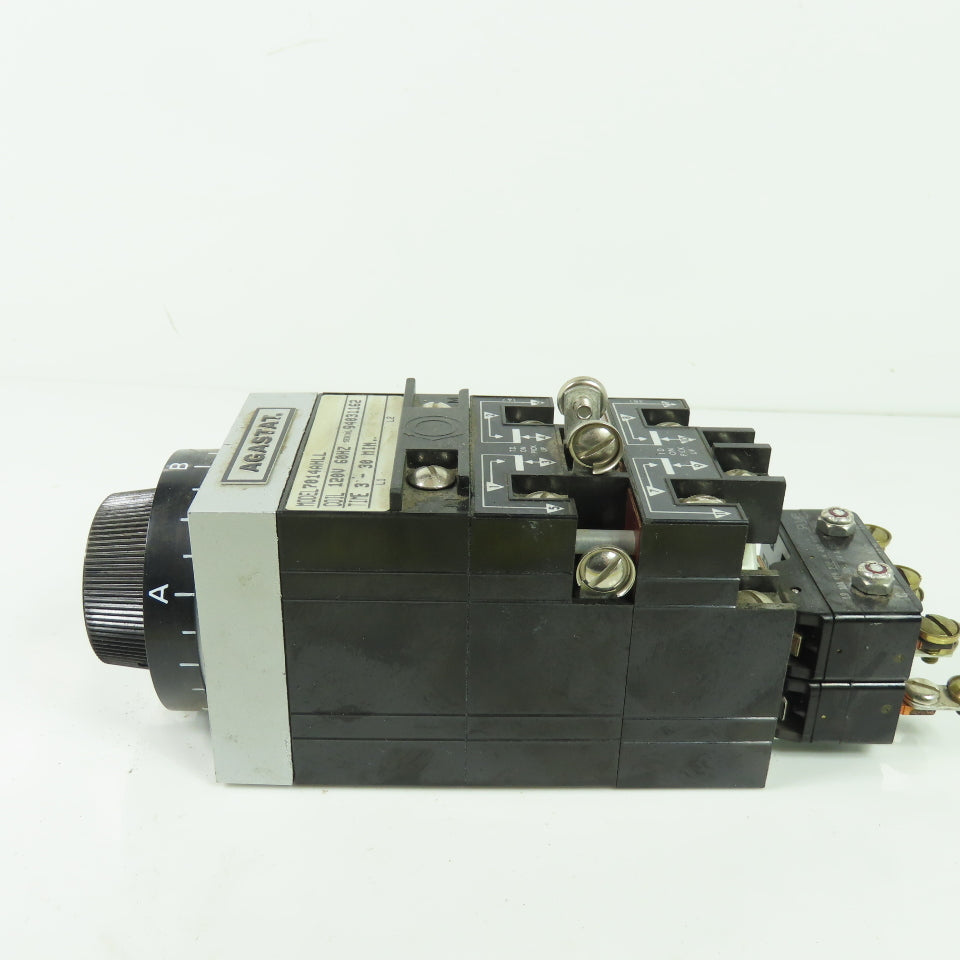 Agastat 7014AHLL Time Delay Relay 120V 60Hz 3-30Min