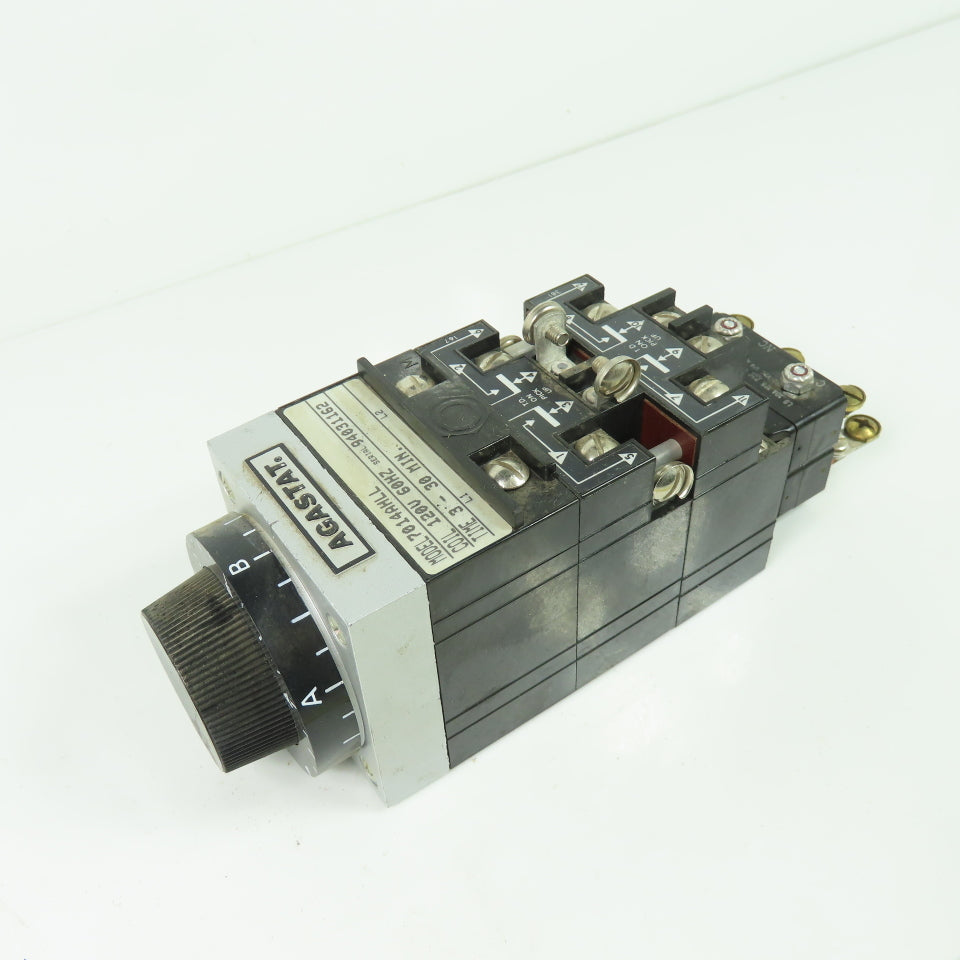 Agastat 7014AHLL Time Delay Relay 120V 60Hz 3-30Min